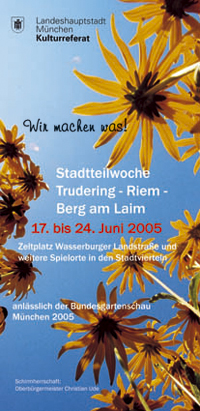 Stadtteilwochen 2005 Trudering, Riem, Berg am Laim - Programmheft